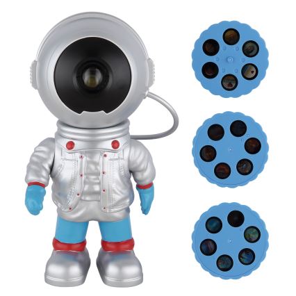 Globo - zatemnjevalni LED projektor LED/3W/5V astronavt