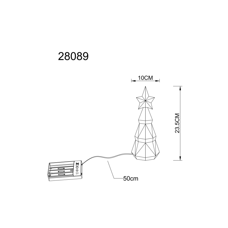 Globo - LED božična dekoracija LED/2W/5V/3xAA