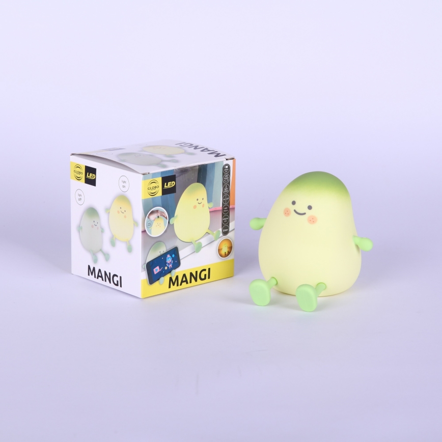 Globo - LED RGBW zatemnjiva polnilna otroška nočna lučka LED/2W/5V 1200 mAh mango