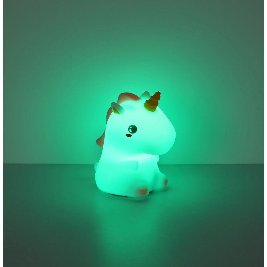 Globo - LED RGBW Zatemnljivo polnilno otroško nočno svetilo LED/1,5W/5V 1200 mAh enorog