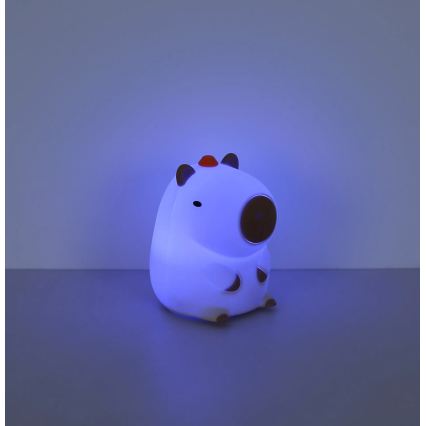 Globo - LED RGBW zatemnjevalna polnilna otroška nočna lučka LED/1,5W/5V 1200 mAh kapibara