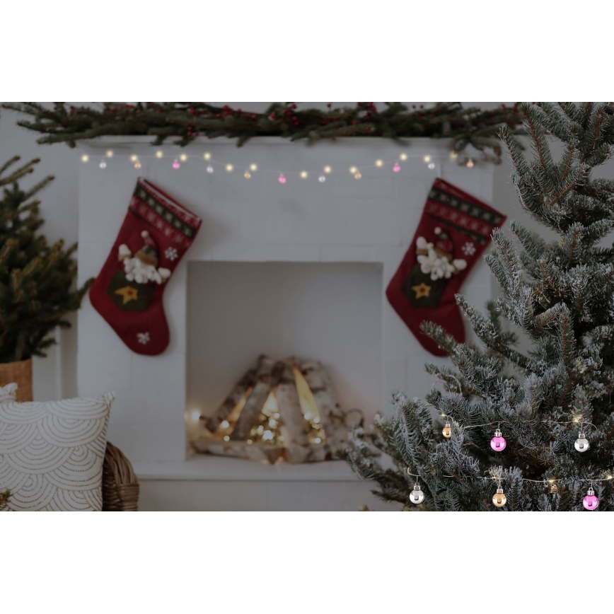 Globo - LED Božična veriga 20xLED/2xAA 2,2m topla bela