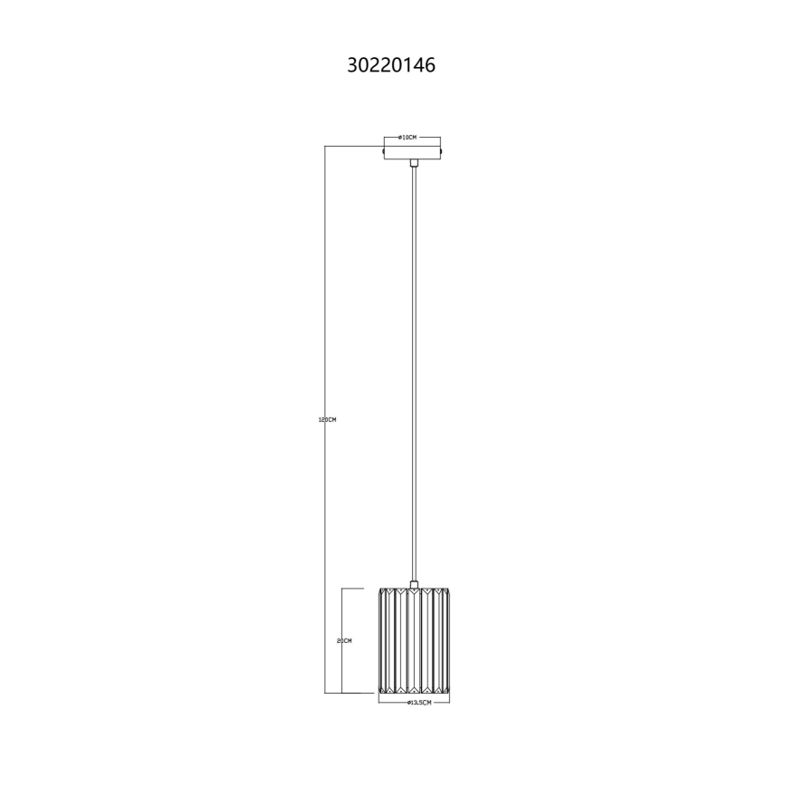 Globo - Lestenec na vrvici 1xE27/60W/230V pr. 13,5 cm