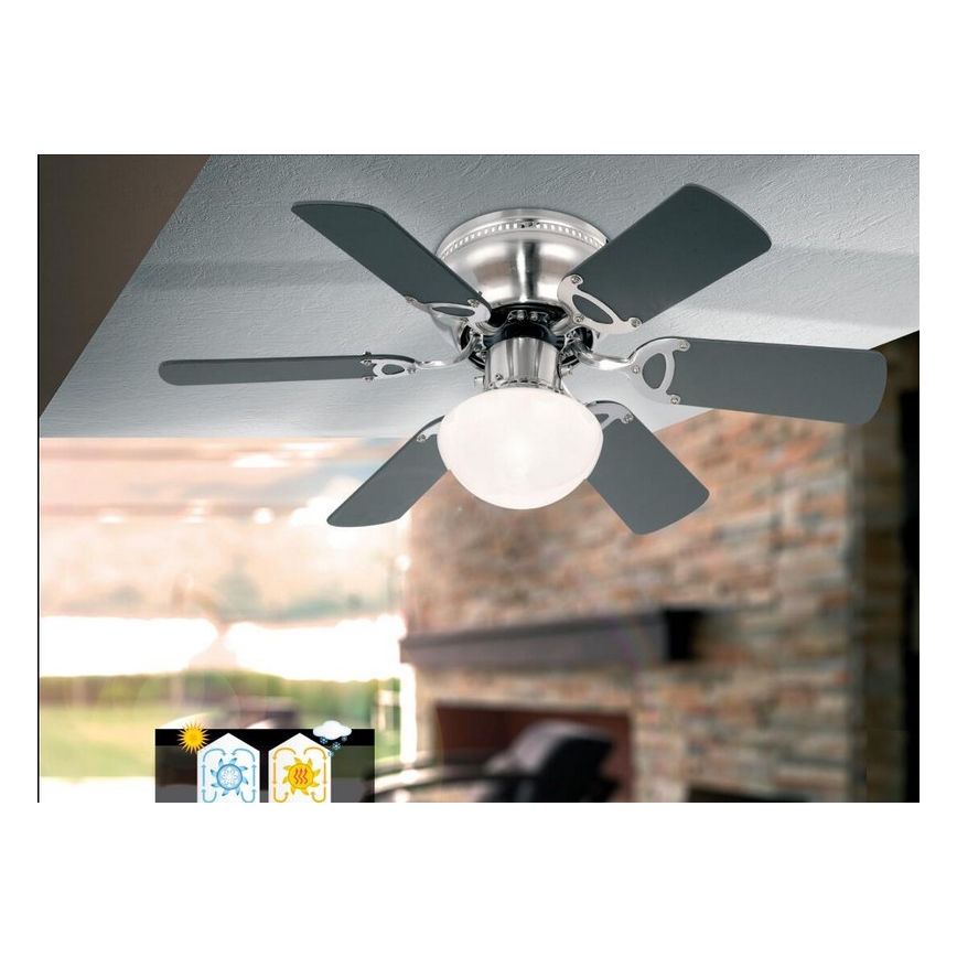 GLOBO 0307 - Stropni ventilator UGO 1xE27/60W/230V