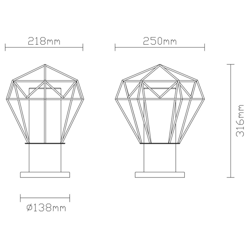 Globo - Zunanja svetilka 1xE27/15W/230V IP44