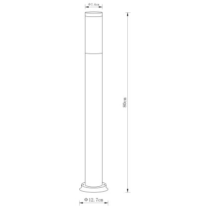 Globo - Zunanja svetilka 1xE27/60W/230V 80 cm IP44