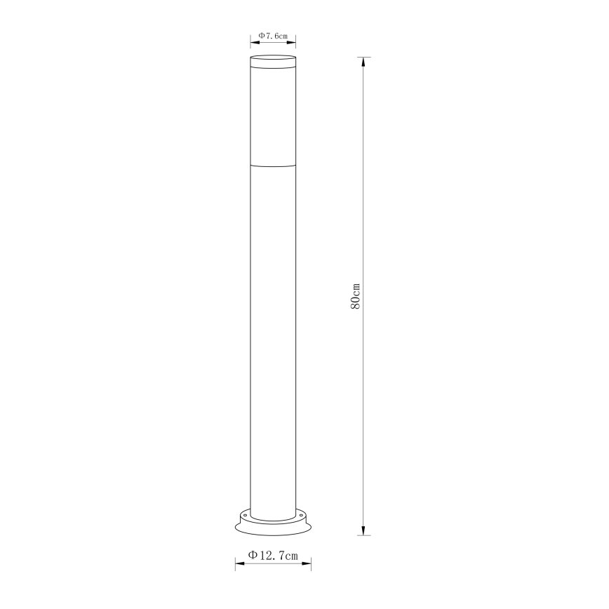 Globo - Zunanja svetilka 1xE27/60W/230V 80 cm IP44