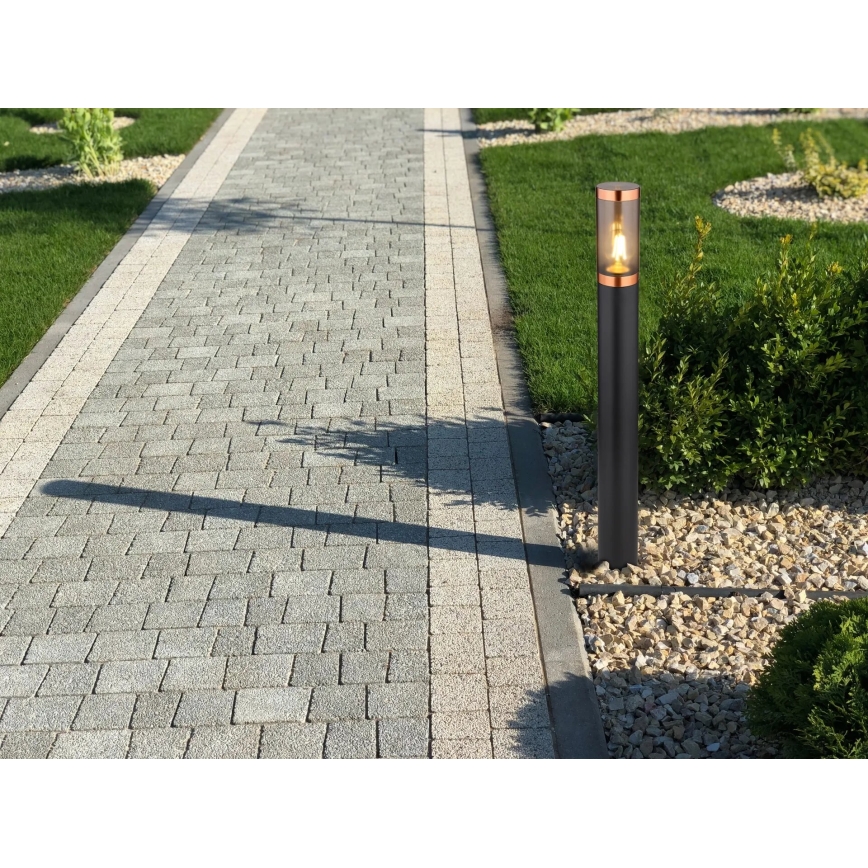 Globo - Zunanja svetilka 1xE27/23W/230V IP44 80 cm črna/baker