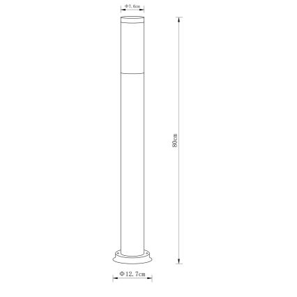 Globo - Zunanja svetilka 1xE27/23W/230V 80 cm IP44