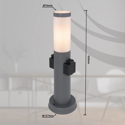 Globo 3158AK - Zunanja svetilka z dvema vtičnicama BOSTON 1xE27/23W/230V IP44