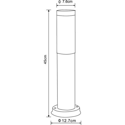 Globo - LED Zunanja svetilka 1xE27/8W/230V IP44