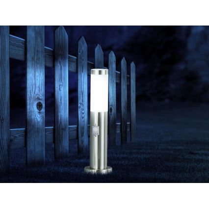 Globo - LED zunanja svetilka s senzorjem 1xE27/8,8W/230V IP44
