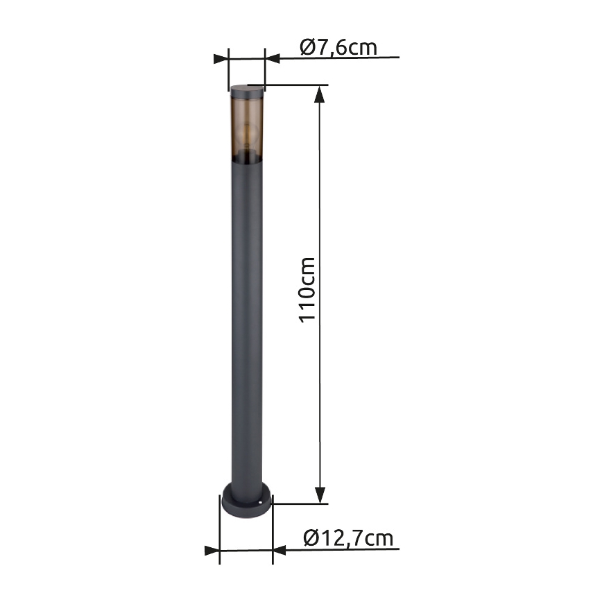 Globo - Zunanja svetilka 1xE27/23W/230V 110 cm IP44