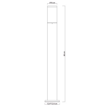 Globo - Zunanja svetilka 1xE27/15W/230V 80 cm IP44