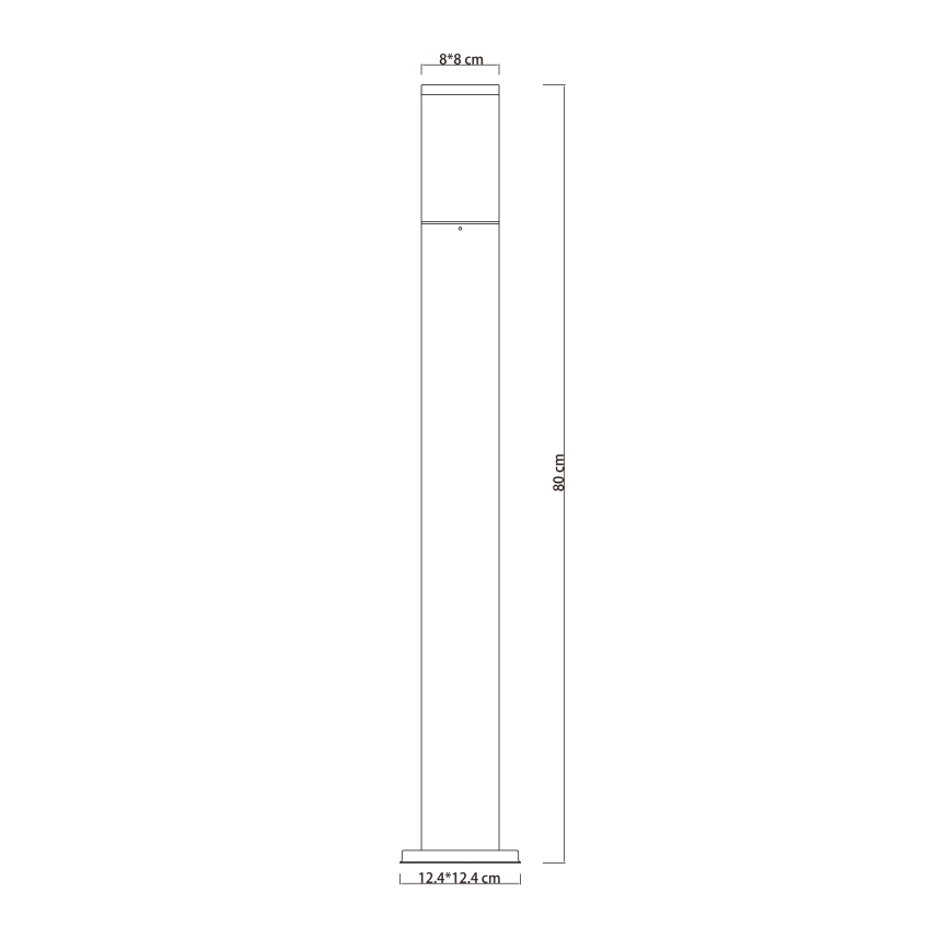 Globo - Zunanja svetilka 1xE27/15W/230V 80 cm IP44