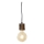 Globo 31760146 - Lestenec na vrvici TRONCO 1xE27/40W/230V