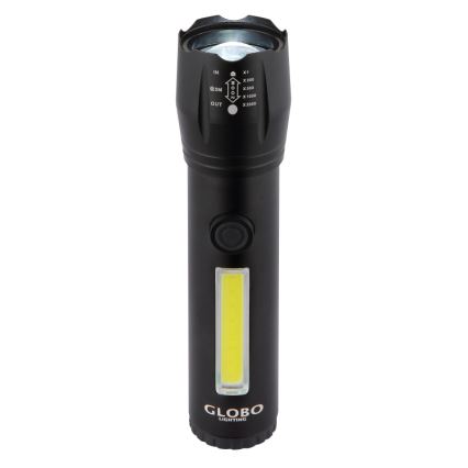 Globo - LED Polnilna baterijska svetilka LED/3W/5V + COB/3W 5500K 1200 mAh