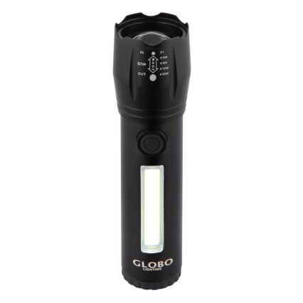 Globo - LED Polnilna baterijska svetilka LED/3W/5V + COB/3W 5500K 1200 mAh