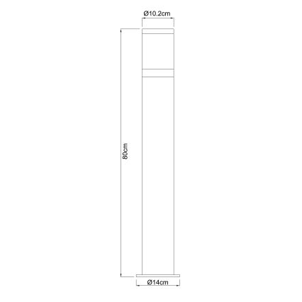 Globo 32016 - Zunanja svetilka XELOO 1xE27/60W/230V IP44