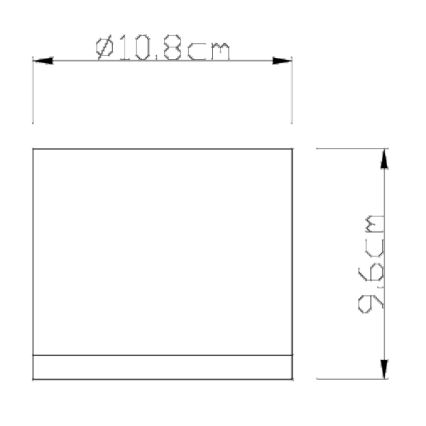 Globo - Zunanja stropna svetilka 1xGX53/11W/230V IP44