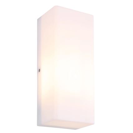 Globo - Zunanja stenska svetilka 1xE27/15W/230V IP44 bela