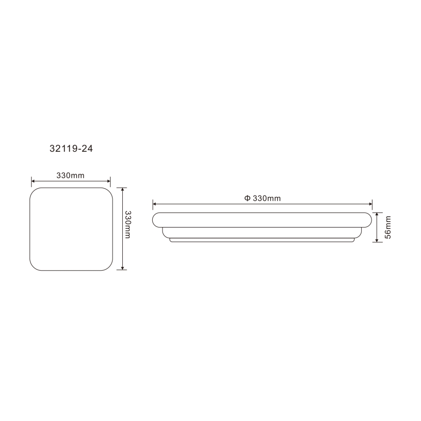 Globo - LED Zunanja stropna svetilka LED/24W/230V IP54