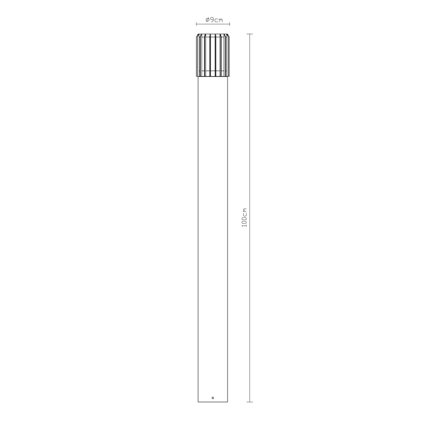 Globo - Zunanja svetilka 1xE27/15W/230V IP54 100 cm