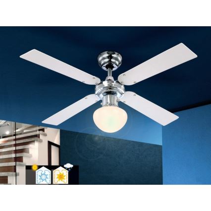 GLOBO 0330 - Stropni ventilator CHAMPION 1xE27/60W/230V