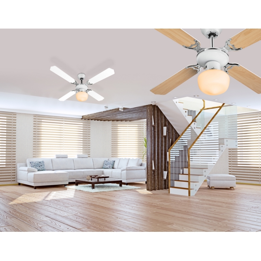 GLOBO 03300 - Stropni ventilator SARGANTANA 1xE27/60W/230V