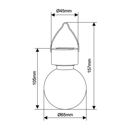 Globo - LED Solarna svetilka LED/0,05W/1,2V IP44