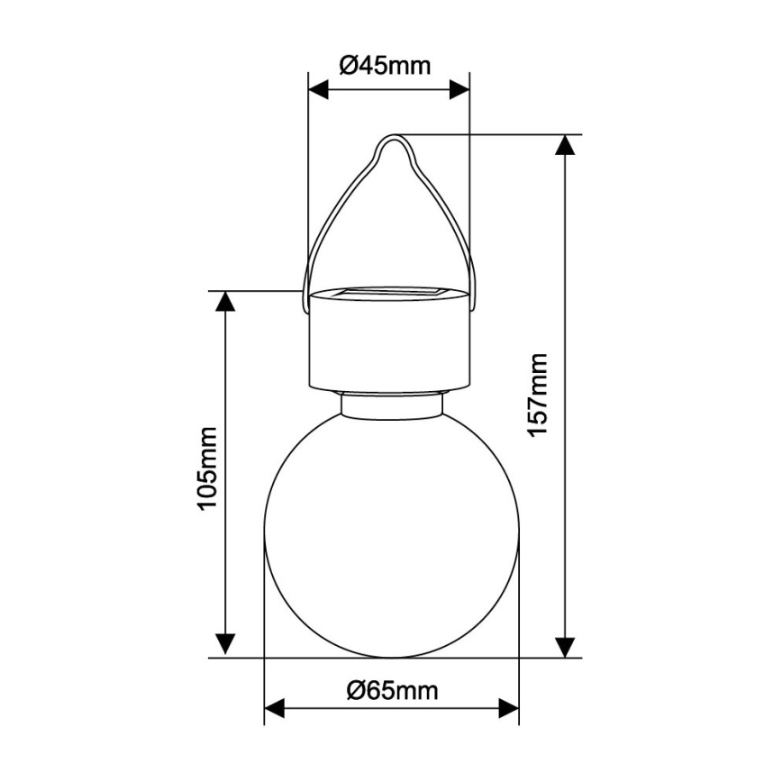 Globo - LED Solarna svetilka LED/0,05W/1,2V IP44