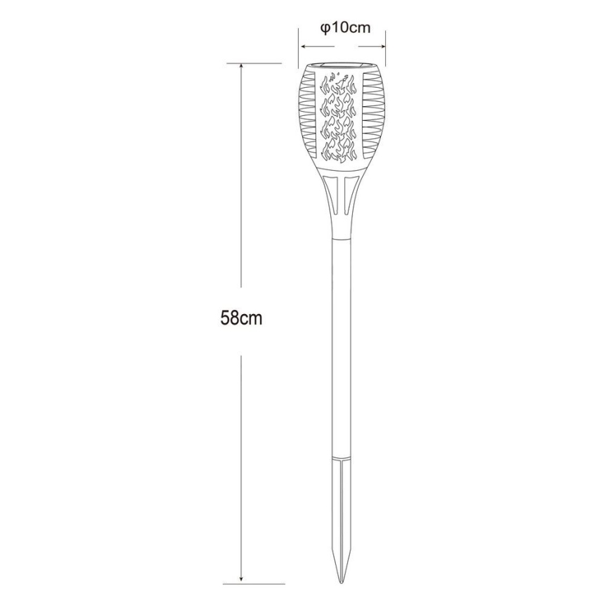 Globo - LED Solarna svetilka 36xLED/0,1W/1,2V IP44