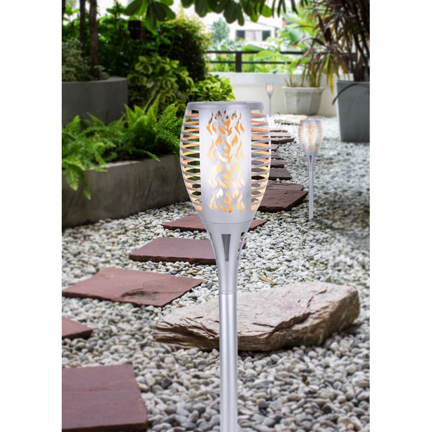 Globo - LED Solarna svetilka LED/3,6W/3V 1800K IP44 sijajni krom