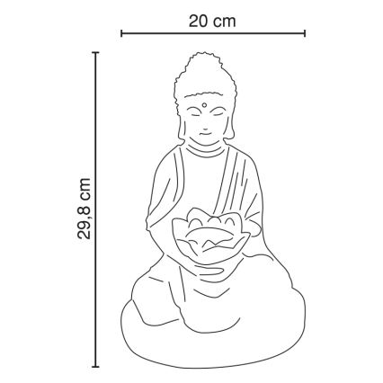 GLOBO - LED Solarna razsvetljava LED/0,06W IP44 600 mAh