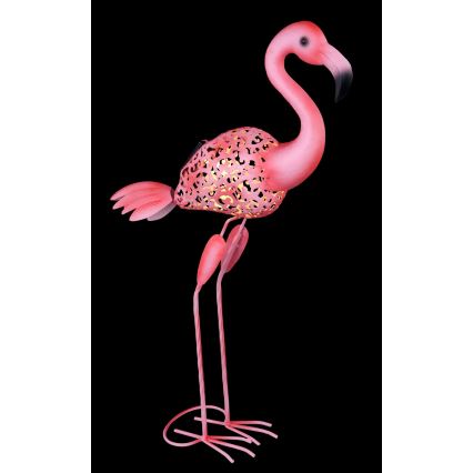 Globo - LED solarno svetilo LED/3V IP44 300 mAh flamingo