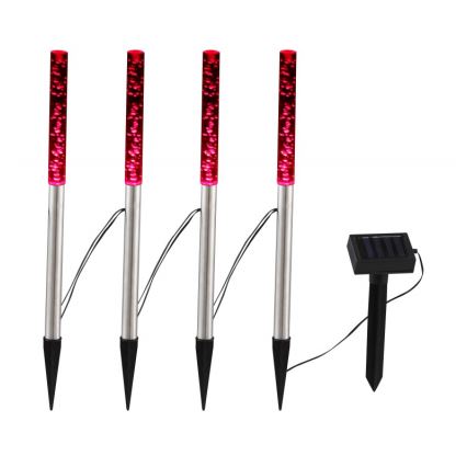 Globo - SET 4x LED Solarna svetilka 4xLED/0,07W IP44 600 mAh