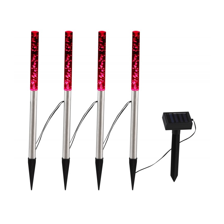 Globo - SET 4x LED Solarna svetilka 4xLED/0,07W IP44 600 mAh