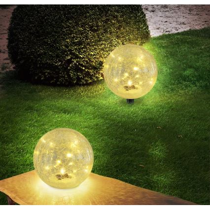 Globo - LED Solarna svetilka 15xLED/0,06W/3,2V pr. 15 cm IP44