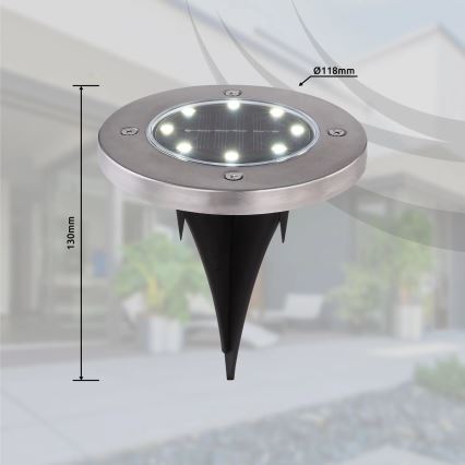 Globo - SET 4x LED Solarna svetilka LED/0,1W/3V IP44