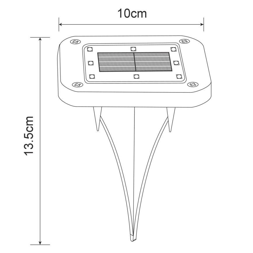 Globo - SET 2x LED Solarna svetilka LED/0,8W/1,2V IP44 300 mAh