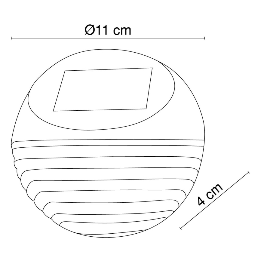 Globo - LED Solarna stenska svetilka 2xLED/0,06W/1,2V IP44 200 mAh