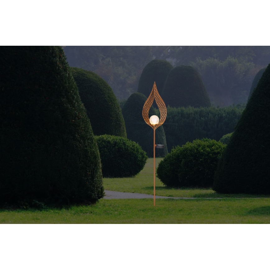 Globo - LED Solarna svetilka LED/0,06W/3V 600mAh IP44 baker