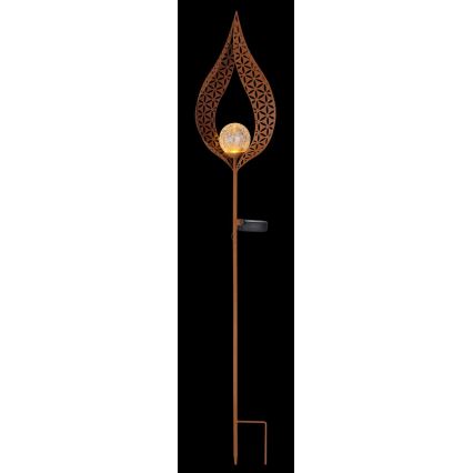 Globo - LED Solarna svetilka LED/0,06W/3V 600mAh IP44 baker