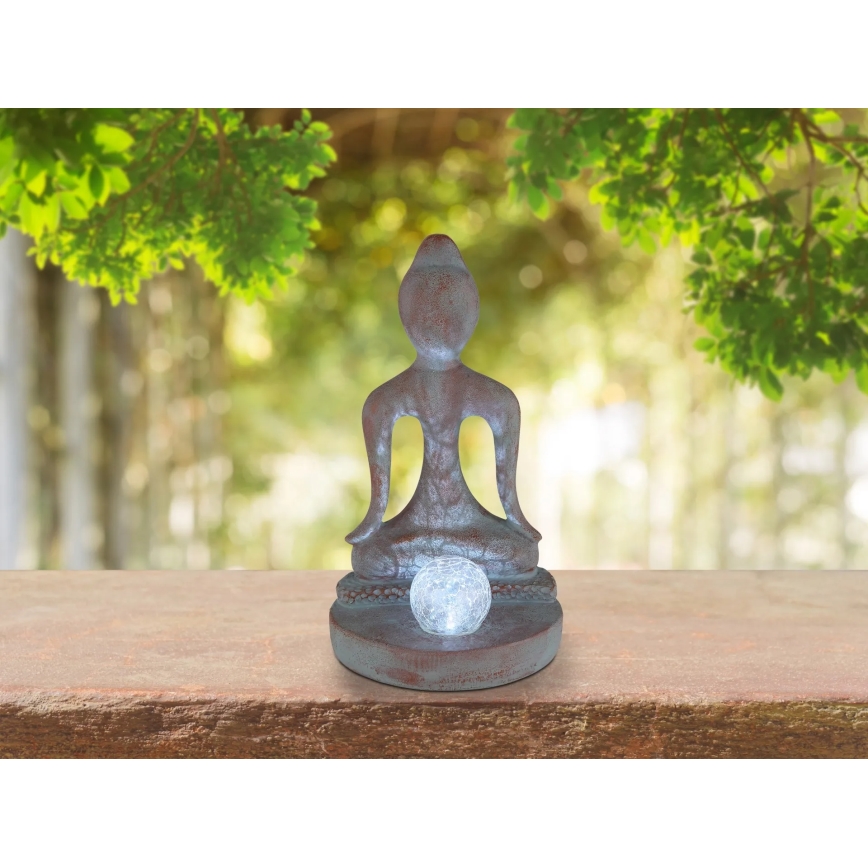 Globo - LED solarno svetilo LED/3V IP44 200 mAh kip Buddhe