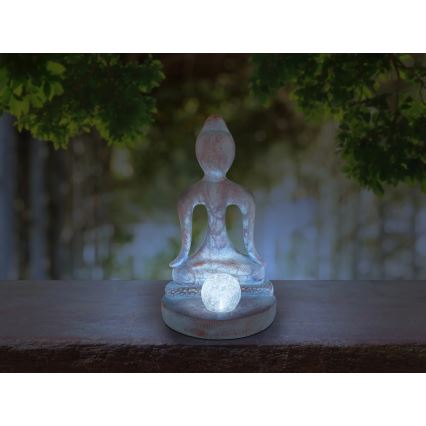 Globo - LED solarno svetilo LED/3V IP44 200 mAh kip Buddhe