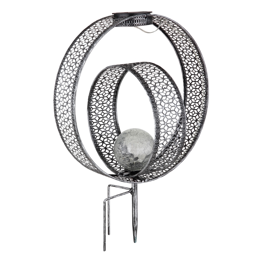 Globo - LED Solarna svetilka LED/0,06W/1,2V srebrna IP44