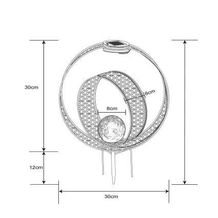 Globo - LED Solarna svetilka LED/0,06W/1,2V srebrna IP44