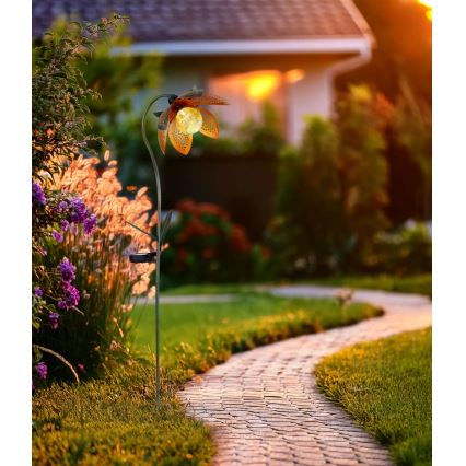 Globo - LED solarno svetilo LED/3,2V IP44 200 mAh cvet