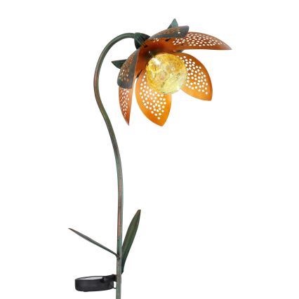 Globo - LED solarno svetilo LED/3,2V IP44 200 mAh cvet