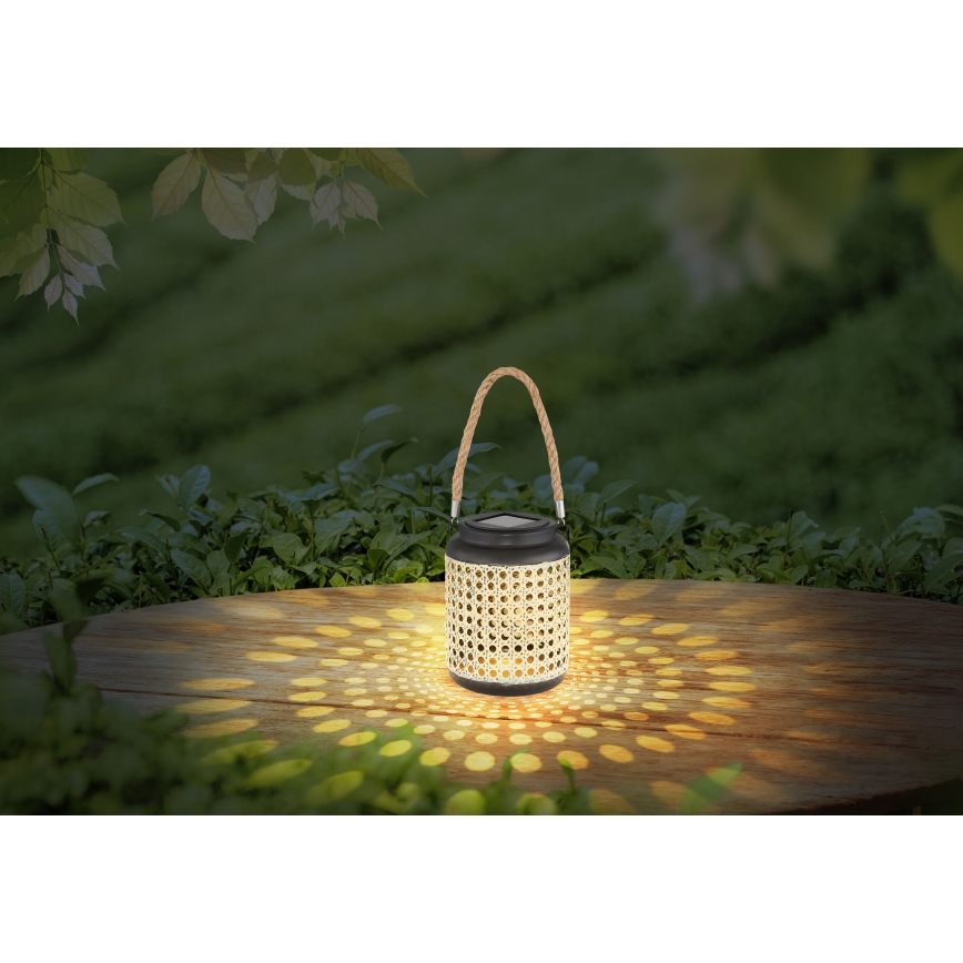 Globo - LED Solarna svetilka LED/0,06W/3V 3000K IP44 bambus